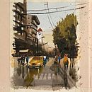 Mi Proyecto del curso: Paisajes urbanos en acuarela. Watercolor Painting project by David Pallarès - 03.29.2020