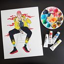 Experimento con Gouache. Ilustração tradicional, e Pintura projeto de Mónica Lemus - 29.03.2020