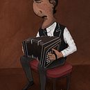 El bandoneonista.. Un projet de Illustration traditionnelle de Victoria Arce - 30.03.2020