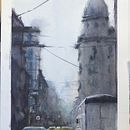 Mi Proyecto del curso: Paisajes urbanos en acuarela. Watercolor Painting project by Moira - 04.01.2020