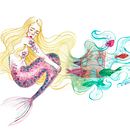 Mi interpretación de "La Sirenita" de Hans Christian Andersen. Un proyecto de Bellas Artes, Ilustración tradicional, Ilustración infantil y Pintura a la acuarela de Laura Cardona - 11.04.2020