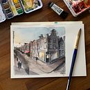 Evening in Amsterdam. Un progetto di Pittura ad acquerello di Kelsey (Reckord) Hanson - 01.04.2020