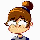 Re-diseño de avatar + expresiones y mascota . Un progetto di Disegno digitale, Character design, Illustrazione tradizionale e Arte concettuale di Angelica Fuenmayor - 22.04.2020