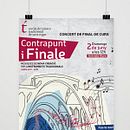 Cartells concert, Escola de Música Tradicional de Sant Cugat (EMTSC). Un proyecto de Diseño gráfico e Ilustración vectorial de Marta Palmero Gimenez - 02.06.2019