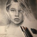 little miss . Gambar Pensil proyek oleh David Boullard - 04.02.2020