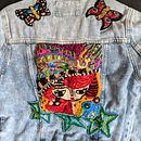 Mi Proyecto del curso: Diseño de moda: pintura y bordado sobre prendas. Embroider project by Narda Góngora - 06.30.2020