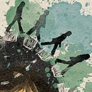 Retrato de los Beatles. Projekt z dziedziny Trad, c i jna ilustracja użytkownika aingeruh - 03.04.2020