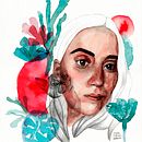 Yo: Retrato ilustrado en acuarela. Traditional illustration, and Watercolor Painting project by Maria Eugenia Sellanes - 04.03.2020
