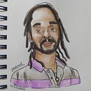 Meu projeto do curso: Caderno de retratos em aquarela. Projekt z dziedziny Malowanie akwarelą użytkownika Jeferson Bastos - 04.04.2020