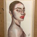 Mi Proyecto del curso: Retrato artístico en acuarela . Artă stradală și Pictură în acuarelă de Martha Carlos - 04.05.2020