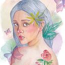 Mi Proyecto del curso: Retrato ilustrado en acuarela. Un projet de Illustration traditionnelle de Laura Guevara - 06.04.2020