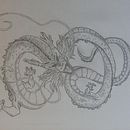 Shenron - Dragon Ball. Een project van Tekening met potlood van Alexandra Vidal Nogueira - 04.04.2020