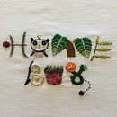 My project in Introduction to Raised Embroidery course. Embroider project by Liz Konick - 04.07.2020