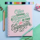 Crear, aprender, emprender. H, Lettering, and Lettering project by Caro Marando - 04.07.2020