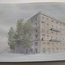 Building next to the Colosseum - Rome. Un projet de Aquarelle de sa_caioaugusto - 07.04.2020