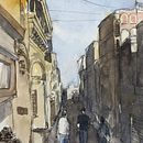 My project in Architectural Sketching with Watercolor and Ink course. Un projet de Aquarelle de Jan Rasmussen - 07.04.2020