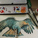 Carcará: Projeto Final do Curso. Un proyecto de Pintura a la acuarela de Luis Araujo - 09.04.2020