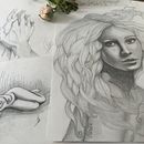 “El anhelo de Jane” retrato grafito. Un projet de Dessin réaliste de Oli - 09.04.2020