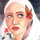 Mi versión del retrato ilustrado en acuarela. . % sandra98hate tarafından hazırlanan  projesi - 04.10.2020