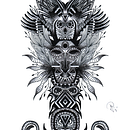 Mi Proyecto del curso: Ilustración con entramados en blanco y negro. Projekt z dziedziny  R i sunek użytkownika Mario Portuguez - 10.04.2020