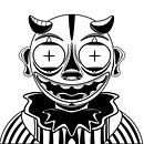 𝕿𝖍𝖊 𝕯𝖊𝖒𝖔𝖓 𝕵𝖔𝖐𝖊𝖗. Projekt z dziedziny Projektowanie tatuaż, R, sunek c, frow, Ilustracja c i frowa użytkownika Gustavo Machado - 01.04.2020