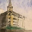 Mi Proyecto del curso: Dibujo arquitectónico con acuarela y tinta. Un progetto di Architettura di Rafael Cayol - 12.04.2020