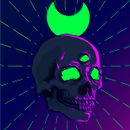 Neon Skull . Un projet de Illustration traditionnelle et Illustration numérique de Camila Sosa - 13.04.2020