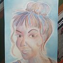 Mi Proyecto del curso: Retrato artístico en acuarela . % Laurisilva Silba tarafından hazırlanan Portre Çizimi projesi - 04.13.2020