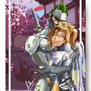 Genji And Mercy. Un progetto di Illustrazione digitale di prathammudbidri44 - 14.04.2020