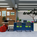 Projeto corporativo. Un projet de 3D, Conception 3D, Architecture, Architecture d'intérieur, Design d'intérieur , et Retail design de Gizela Vieira - 14.04.2020
