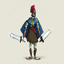 Los tres guerreros momias romanos. Un proyecto de Ilustración tradicional de Pablo Durán - 14.04.2020