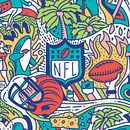 ESPN // SUPER BOWL 2020 CAMPAIGN. Graphic Design, Traditional illustration, Digital Illustration, and Vector Illustration project by Mauro Martins - 04.15.2020