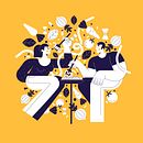 Food!. Design, Character Design, and Traditional illustration project by Manuel Neto - 04.15.2020