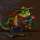 SLAY: The roosters hunter. Concept Art, Art Direction, Character Design, Traditional illustration, and Digital Illustration project by Camilo Ducuara Gordillo - 04.17.2020