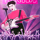 Yungblud. Proyecto del curso: Ilustración vectorial: más volumen y rock and roll. Un progetto di Design di poster , Illustrazione tradizionale, Illustrazione digitale e Illustrazione vettoriale di Rebeca Tenorio - 12.04.2020