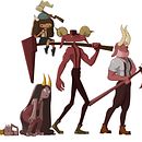 "Demonios Leñadores" de Fábrica de personajes ilustrados . Een project van Traditionele illustratie van Leonardo Navarro - 17.04.2020