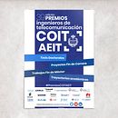 Diseño de campaña para 39 edición de los Premios COIT - AEIT. Un proyecto de Diseño de carteles de Comando Z : Packaging - Maquetación - Web - Ilustración - 17.04.2020