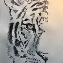 Keep calm tiger. Un proyecto de Dibujo realista, Ilustración tradicional y Pintura a la acuarela de Cristina Dominguez / Madame Sunday - 20.04.2020