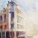 Mi Proyecto del curso: Dibujo arquitectónico con acuarela y tinta. Een project van Traditionele illustratie y  Architecturale illustratie van Vannia Gumiel - 21.04.2020
