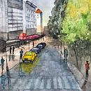 My project in Urban Landscapes in Watercolor course. Un progetto di Architettura di natesh_l - 21.04.2020