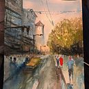 Mi Proyecto del curso: Paisajes urbanos en acuarela. Un proyecto de Ilustración arquitectónica, Paisajismo y Pintura acrílica de mikhailave - 22.04.2020