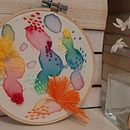 Mi Proyecto del curso: Técnicas básicas de bordado y acuarela. Un proyecto de Bordado, Creatividad, Pintura a la acuarela y Pintura acrílica de Cristi Bega - 23.04.2020
