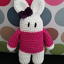 Coneja y mangato blanco . Bordado projeto de marflo_85 - 23.04.2020