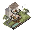 Villa "ai Pini": the house between wood and sea.. Projekt z dziedziny  Architektura, Design,  Projektowanie 3D, Architektura wnętrz i Projektowanie wnętrz użytkownika Enrico Vallazza - 07.05.2020