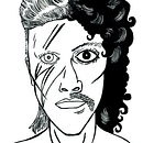 David Bowie / Prince. Drawing, and Traditional illustration project by José López - 04.24.2020