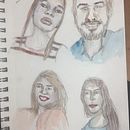 Mi Proyecto del curso: Cuaderno de retratos en acuarela. Un proyecto de Animación de Alexandra Cepeda - 24.04.2020