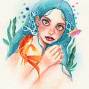 Mi Proyecto del curso: Retrato ilustrado en acuarela. Un projet de Aquarelle de Laura Juan - 25.04.2020