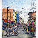 Proyecto: Paisajes urbanos en acuarela - Iquitos, Perú. Projekt z dziedziny Malowanie akwarelą użytkownika Ana Méndez Rodríguez - 25.04.2020