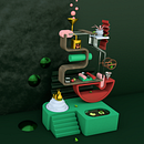 LEAP OF GREATNESS - 3D Composition Ein Projekt aus dem Bereich 3-D-Modellierung, Digitales Design und UX / UI von sherif_rateb95 - 25.04.2020