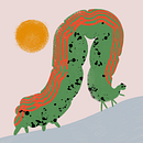 Undercover caterpillar. Un progetto di Disegno, Disegno digitale, Illustrazione tradizionale e Illustrazione digitale di Mafalda Maia - 03.04.2020